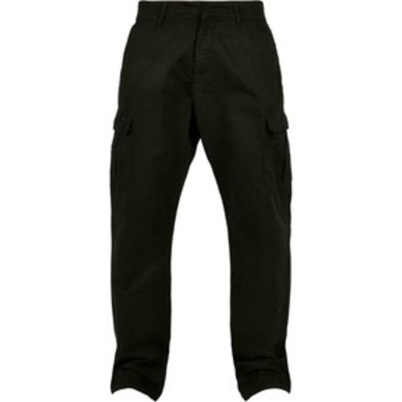 Urban Classics STRAIGHT LEG – Cargohose – black/schwarz