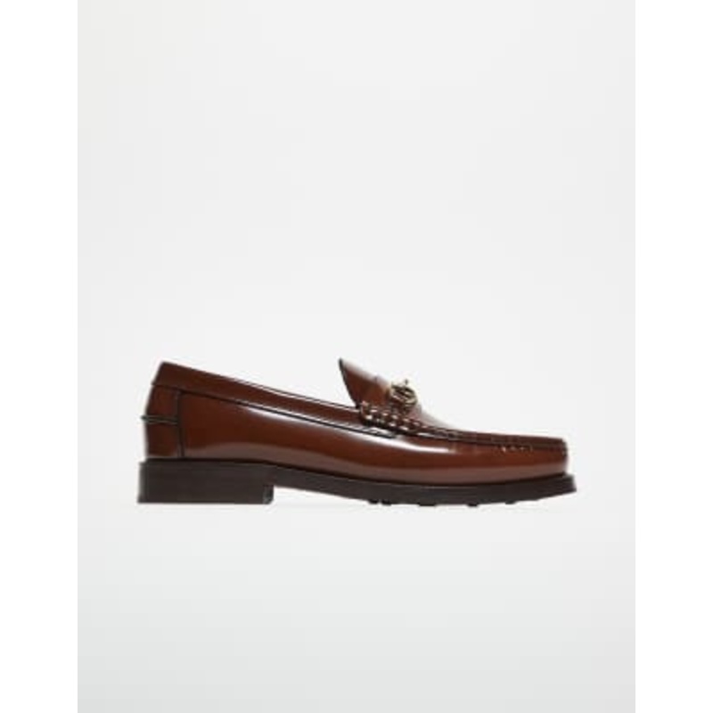 Walk London Dalston trim loafers in tan