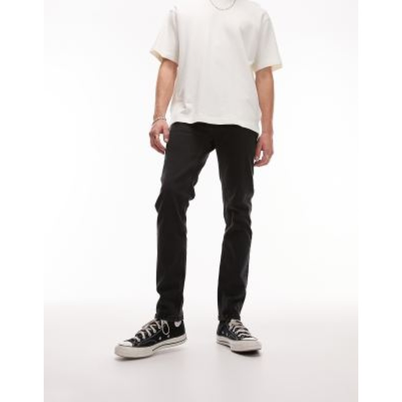 Topman skinny jeans in washed black