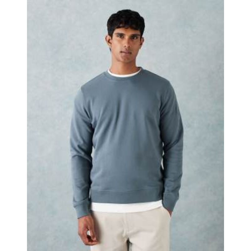 ARKET relaxed terry sweatshirt in dusty blue