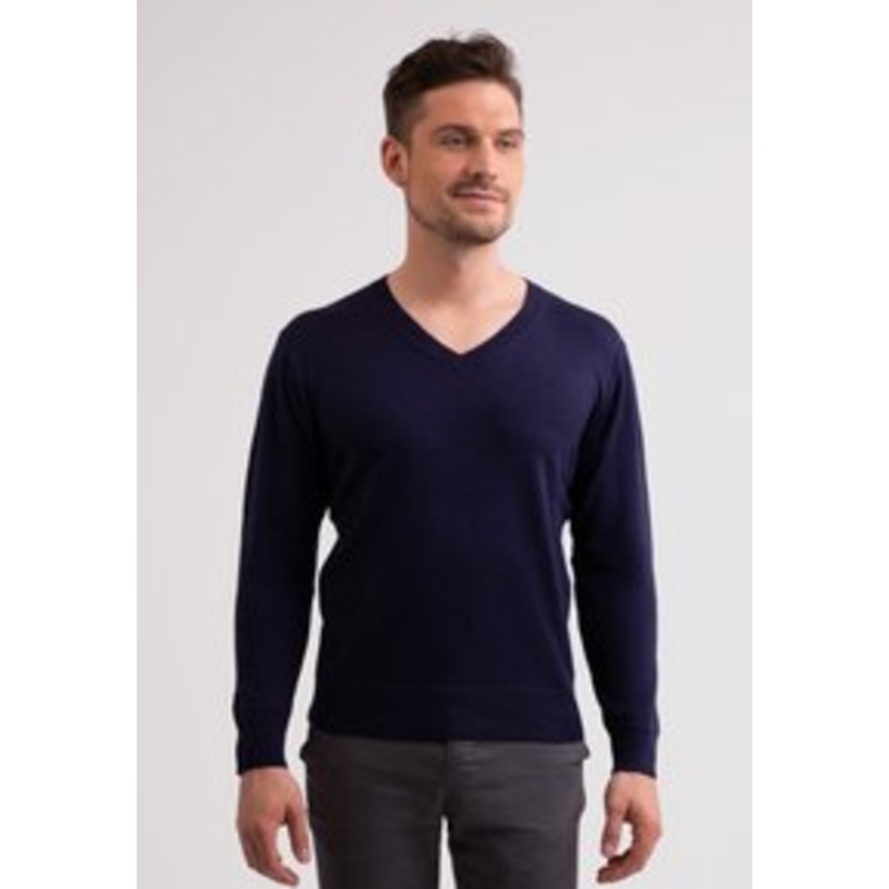 CASH-MERE Strickpullover – marine blau/dunkelblau