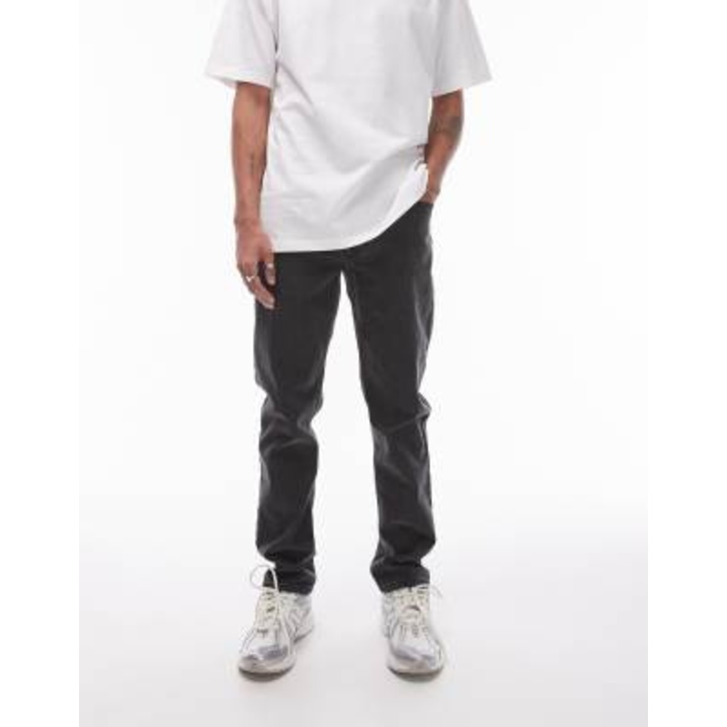 Topman slim jeans in washed black