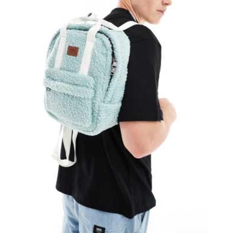 Vans low key mini backpack in blue and off-white