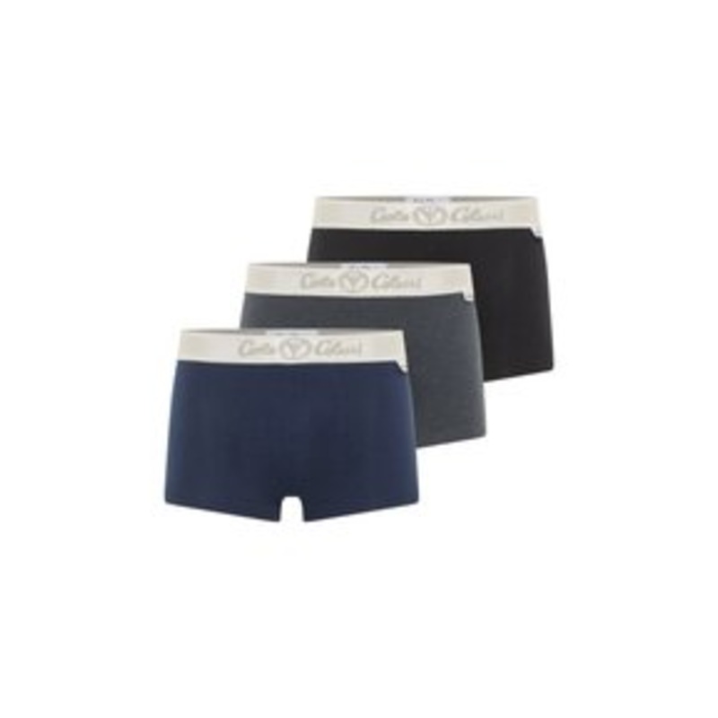 Carlo Colucci 3ER PACK  – Boxer Briefs – anthrazit   schwarz/schwarz