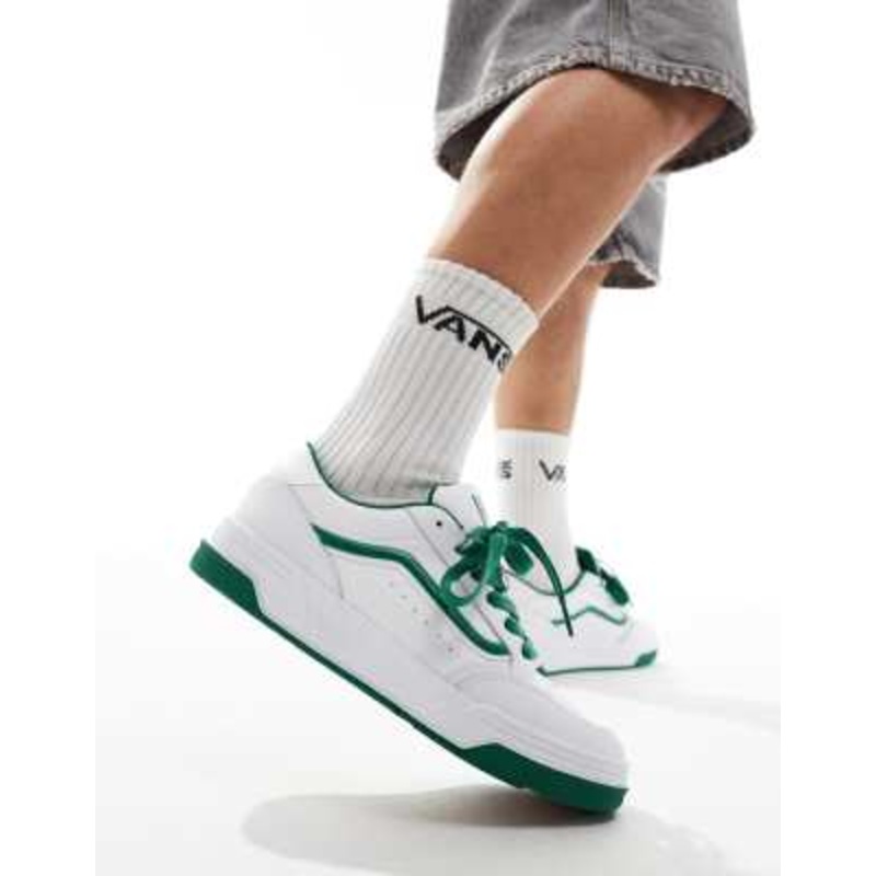 Vans Hylane sneakers in white and green