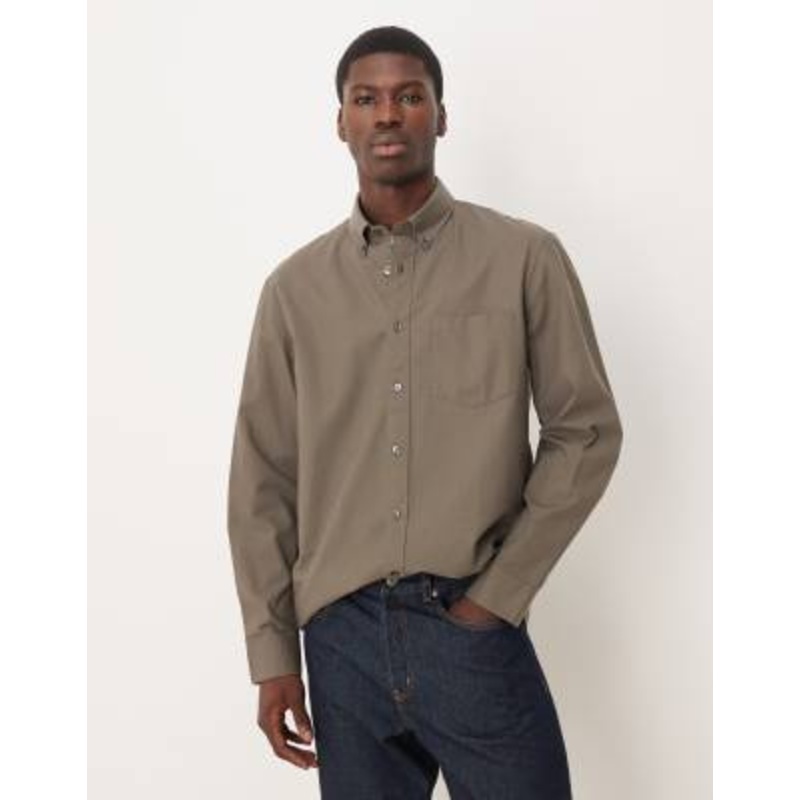 ARKET oxford shirt in charcoal gray