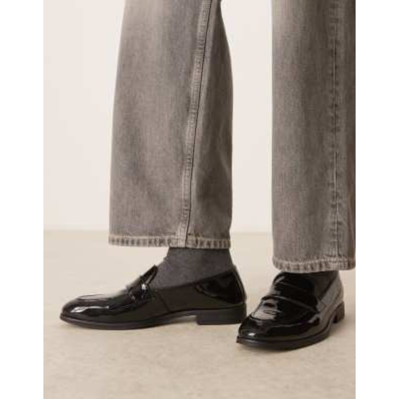 Walk London Oscar slip-on loafers in black