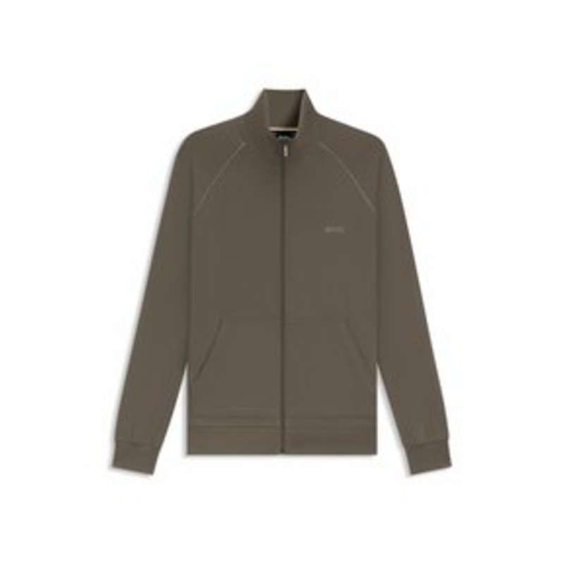 BOSS MIX&MATCH – Sweatjacke – brown/braun