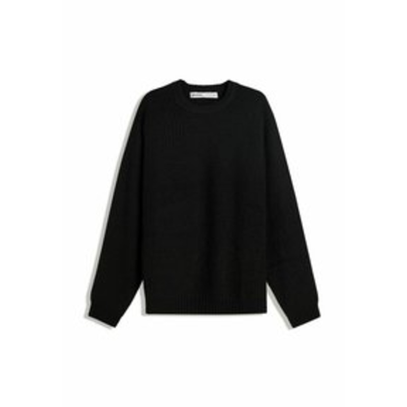 Bershka Strickpullover – black/schwarz