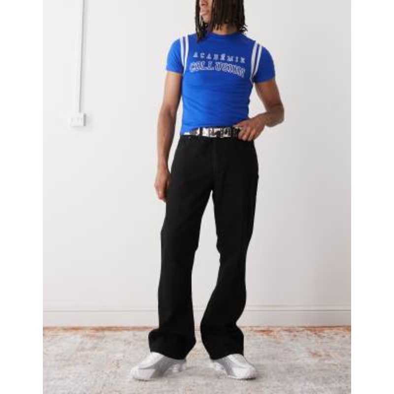 Weekday Mercury relaxed bootcut flare jeans in black