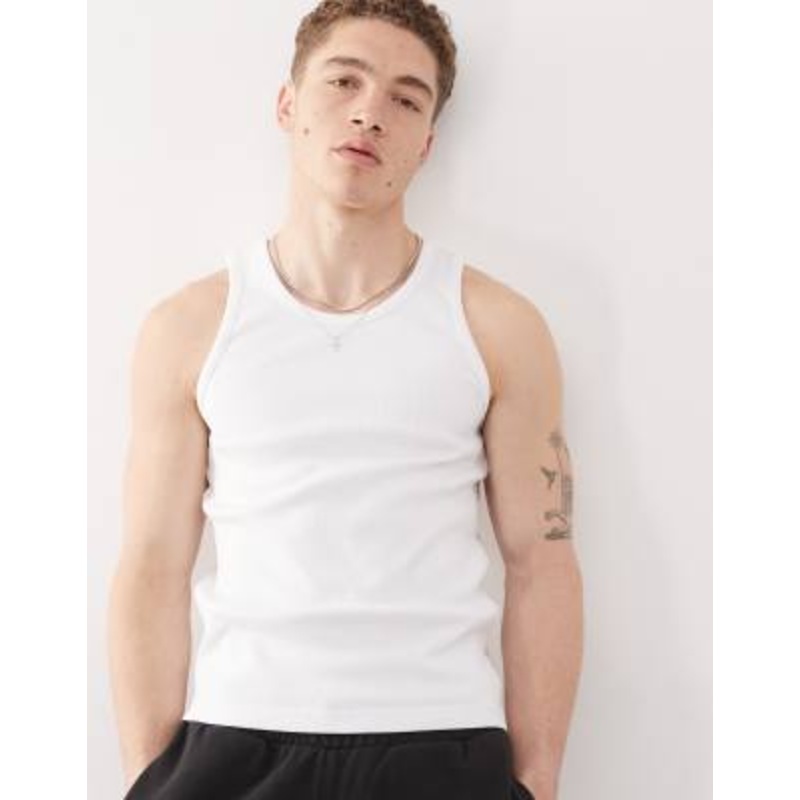 Weekday tank top in white