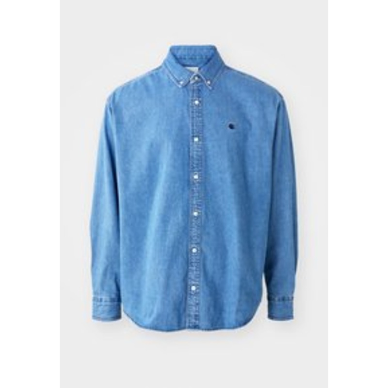 Carhartt WIP LUCAS SHIRT DENIM – Hemd – blue stone washed/stone-blue denim