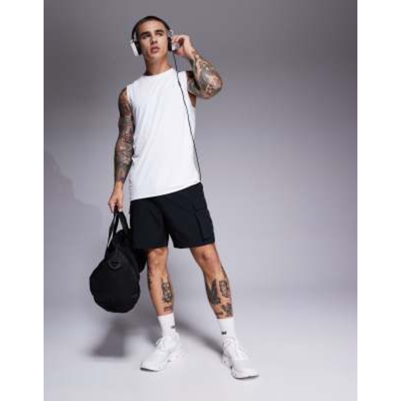 4505 Icon quick dry mesh training tank in white