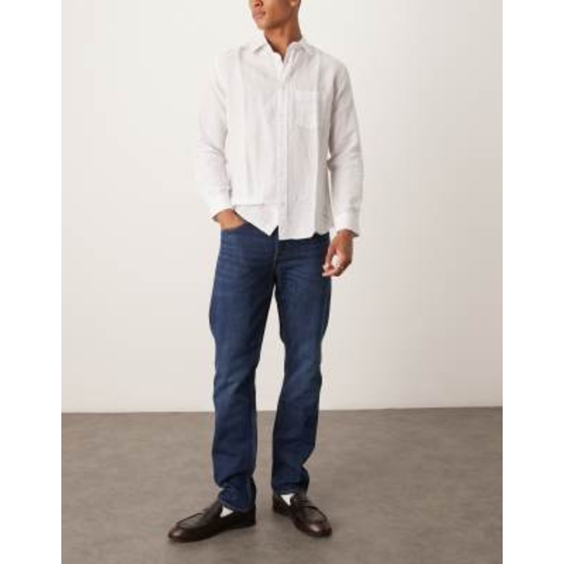 ARKET Park regular straight fit jeans in deep blue wash