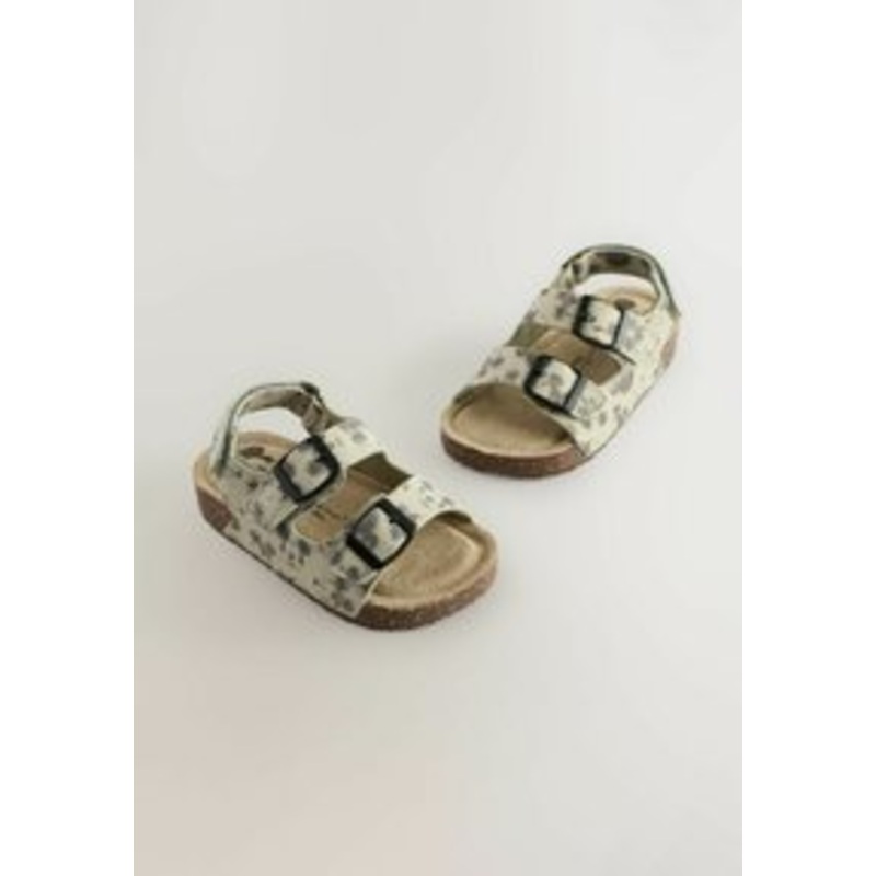 Next REGULAR FIT – DOUBLE BUCKLE CUSHIONED FOOTBED – Lauflernschuh – neutral mickey mouse/beige