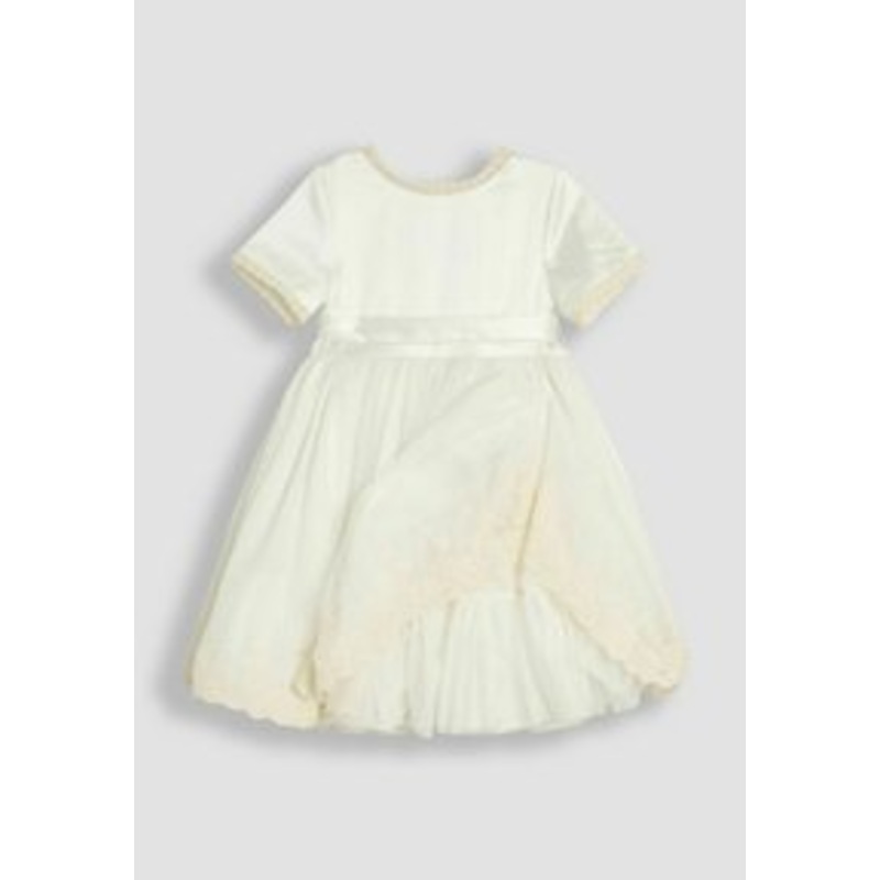 JoJo Maman Bb REGULAR FIT – EMBROIDERED LACE FLOWER – Cocktailkleid/festliches Kleid – cream/beige