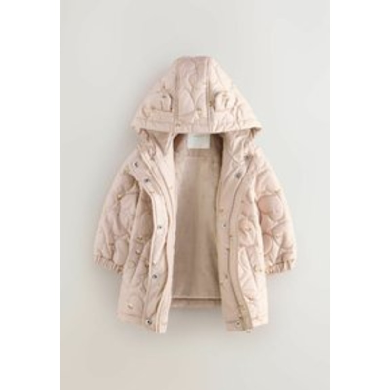 Next REGULAR FIT – SHOWER RESISTANT HEART – Wintermantel – light pink/rosa