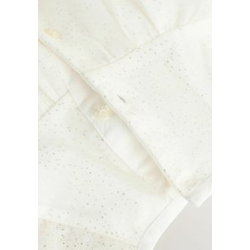 Next REGULAR FIT-SPARKLE SHOULDER – Cocktailkleid/festliches Kleid – white mesh/wei