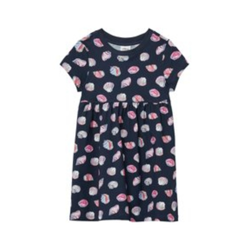 s.Oliver AUSGESTELLTES MIT ALL-OVER-PRINT – Jerseykleid – tiefblau/dunkelblau