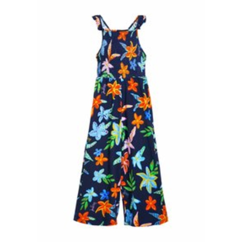 Desigual FLORAL PRINT – Jumpsuit – blue/blau