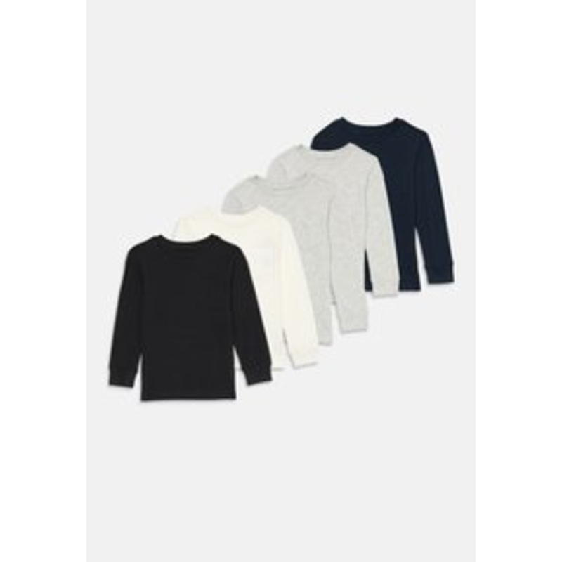 Friboo LONG SLEEVE TOP UNISEX 5 PACK – Langarmshirt – off-white/grey/black/offwhite