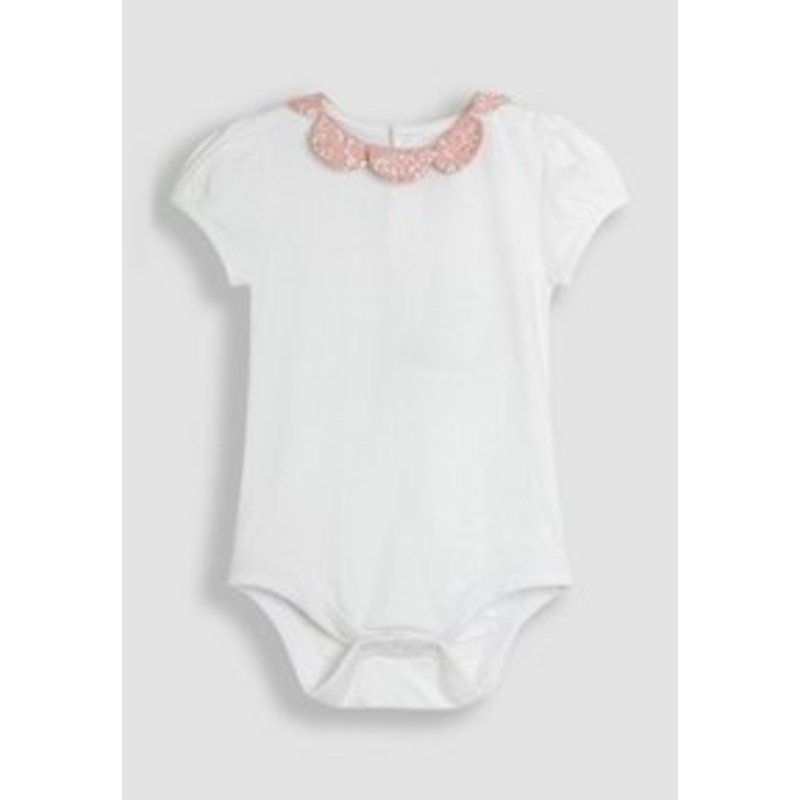 JoJo Maman Bb REGULAR FIT – 2-PIECE COLLAR SET – Stoffhose – pink floral/pink