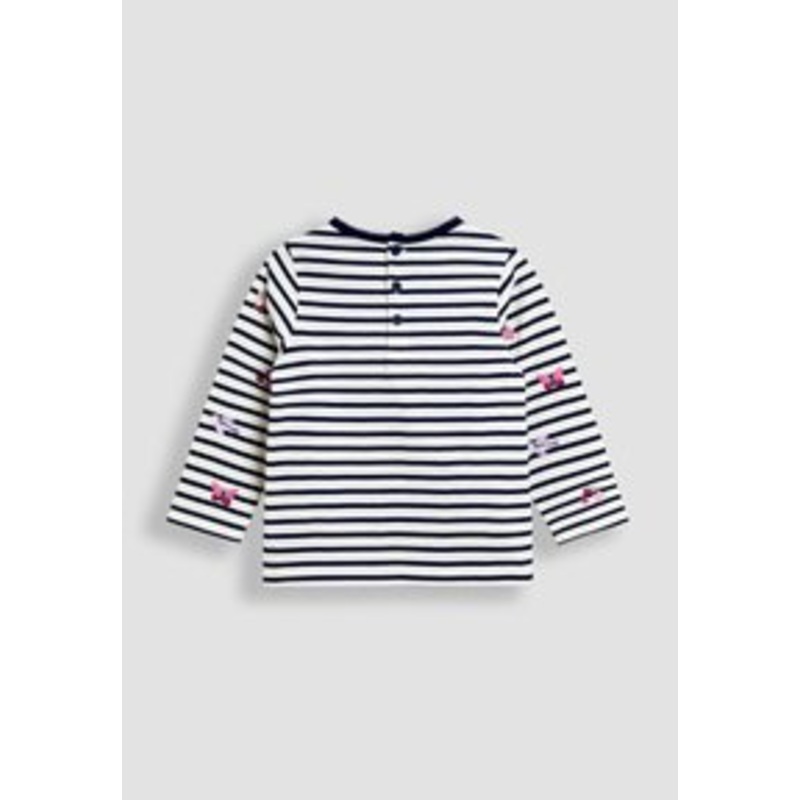 JoJo Maman Bb REGULAR FIT – EMBROIDERED – Langarmshirt – blue/blau