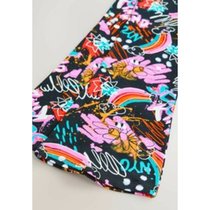 Next REGULAR FIT – Leggings – Hosen – black graffiti/schwarz