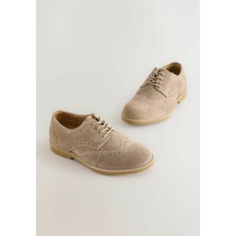 Next Wide Fit Brogues – Sportlicher Schnrer – neutral/beige
