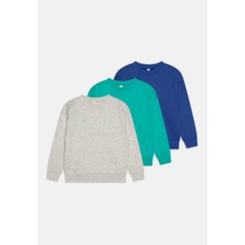 Friboo UNISEX 3 PACK – Sweatshirt – blue/mottled light grey/green/blau