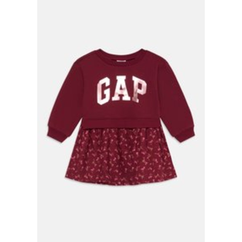 GAP V-FRCH LS K2W – Freizeitkleid – red delicious/bordeaux