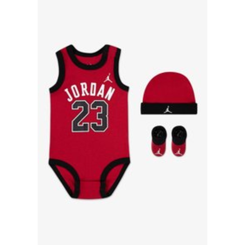 Jordan UNISEX SET – Geschenk zur Geburt – gym red/rot