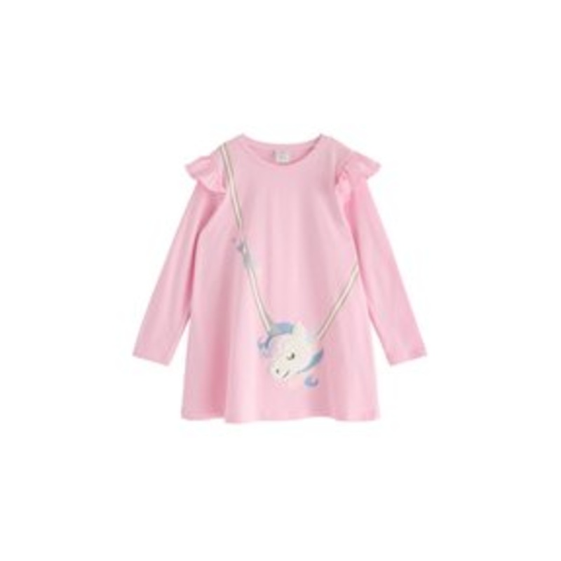 Lindex UNICORN – Langarmshirt – light pink/rosa