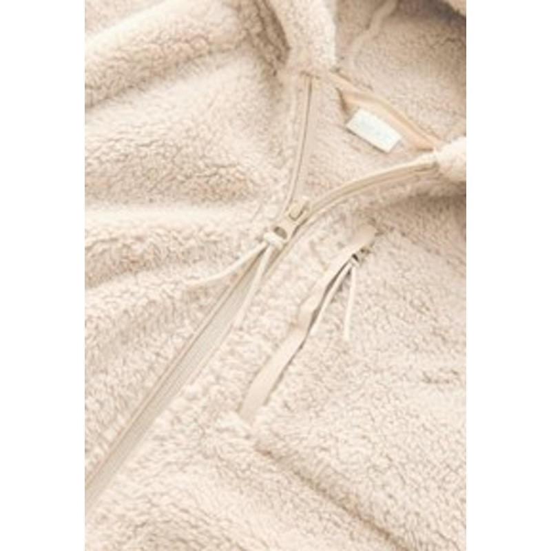 Next REGULAR FIT-HOODED  BORG – Fleecejacke – neutral/beige