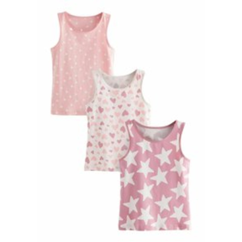 Next STAMPY 3 PACK – REGULAR FIT – Top – pink
