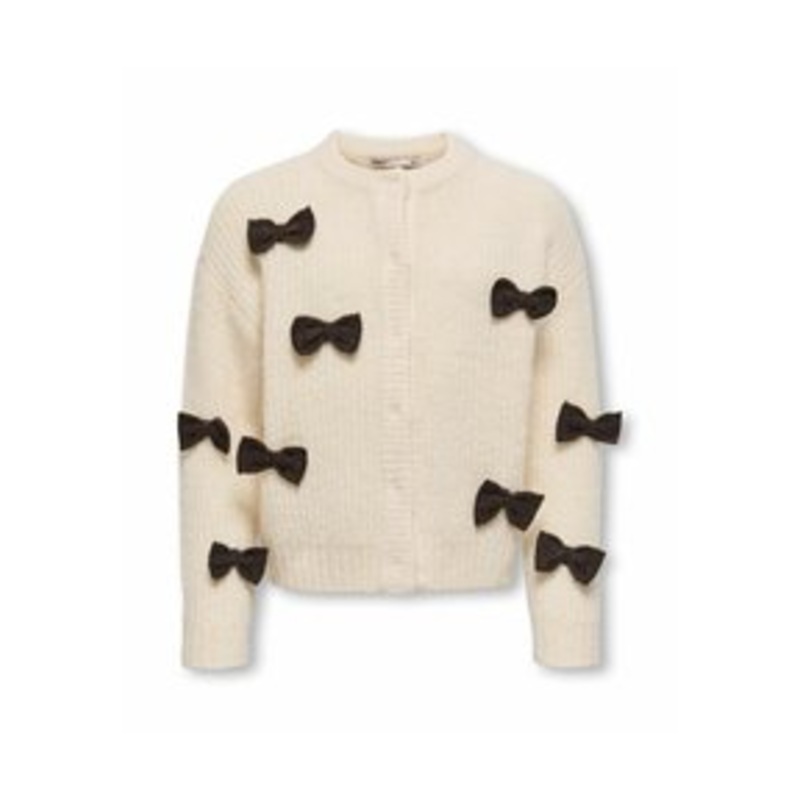 ONLY MINI Strickjacke – birch/offwhite