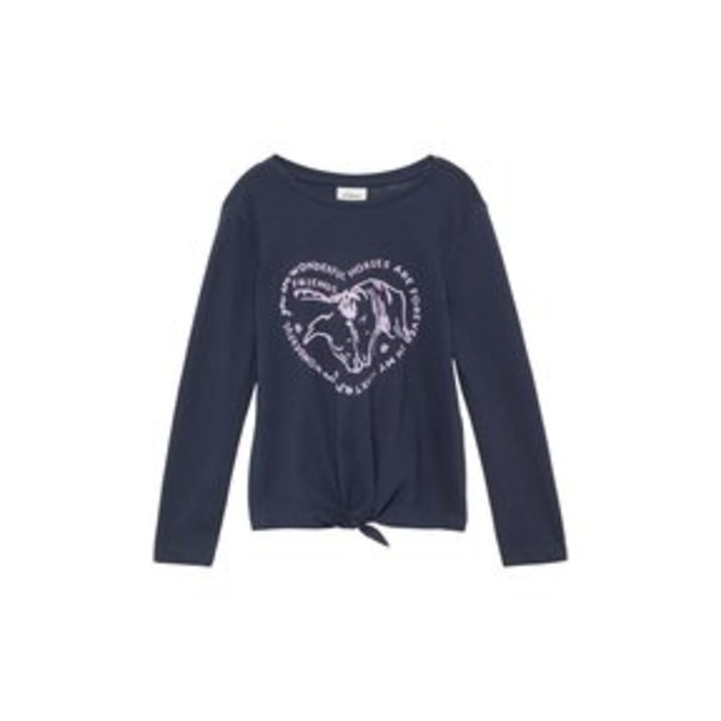 s.Oliver Langarmshirt – navy/blau