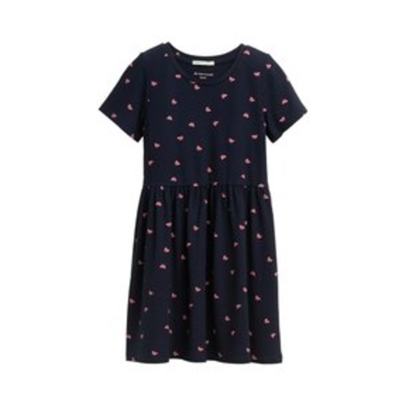 TOM TAILOR MIT MUSTER – Strickkleid – dark blue pink/dunkelblau