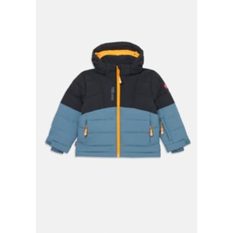 TROLLKIDS GRYLLEFJORD – Winterjacke – black/steel blue/mango/blau