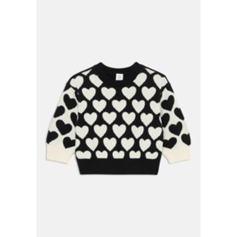 GAP BABYGAP INTARSIA SWEATER – Strickpullover – black/white/schwarz