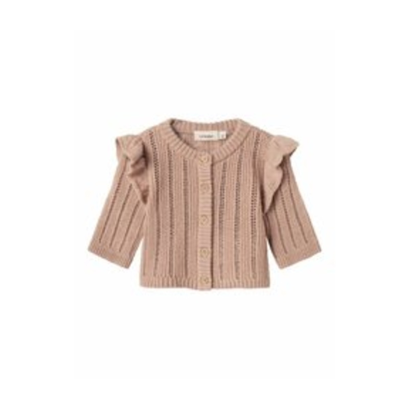 Lil’ Atelier LANGARM – Strickjacke – roebuck/hellbraun
