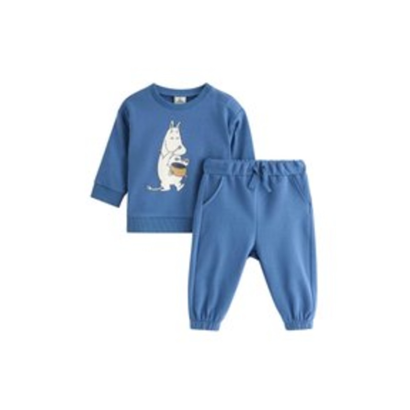 Lindex MOOMIN SET – Trainingsanzug – light dusty blue/hellblau