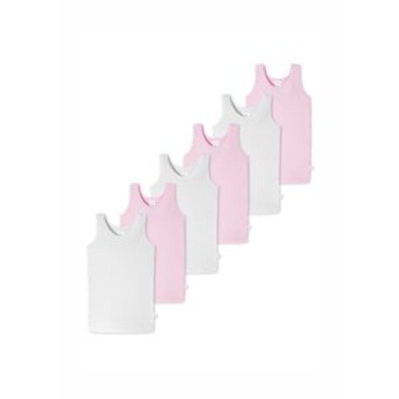 Schiesser 6ER PACK – Unterhemd/-shirt – wei   rosa/rosa