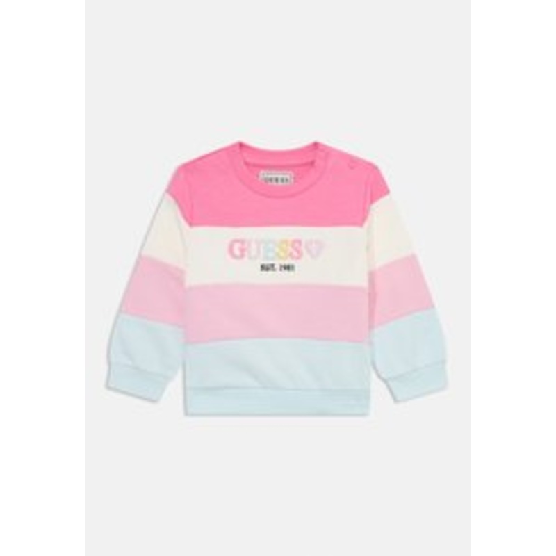 Guess ACTIVE TOP – Sweatshirt – light pink/light blu/pink