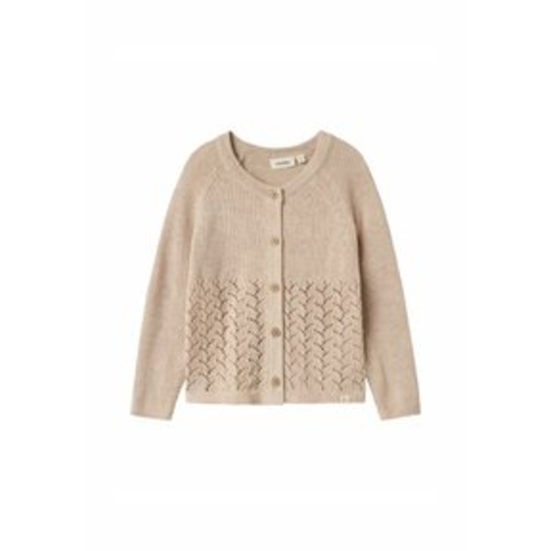 Lil’ Atelier REGULAR FIT – Strickjacke – pastel parchment/beige