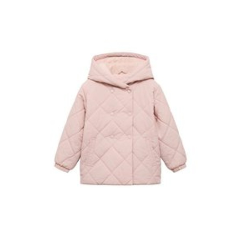 Mango Kids HOOD QUILTED  – Wintermantel – pink