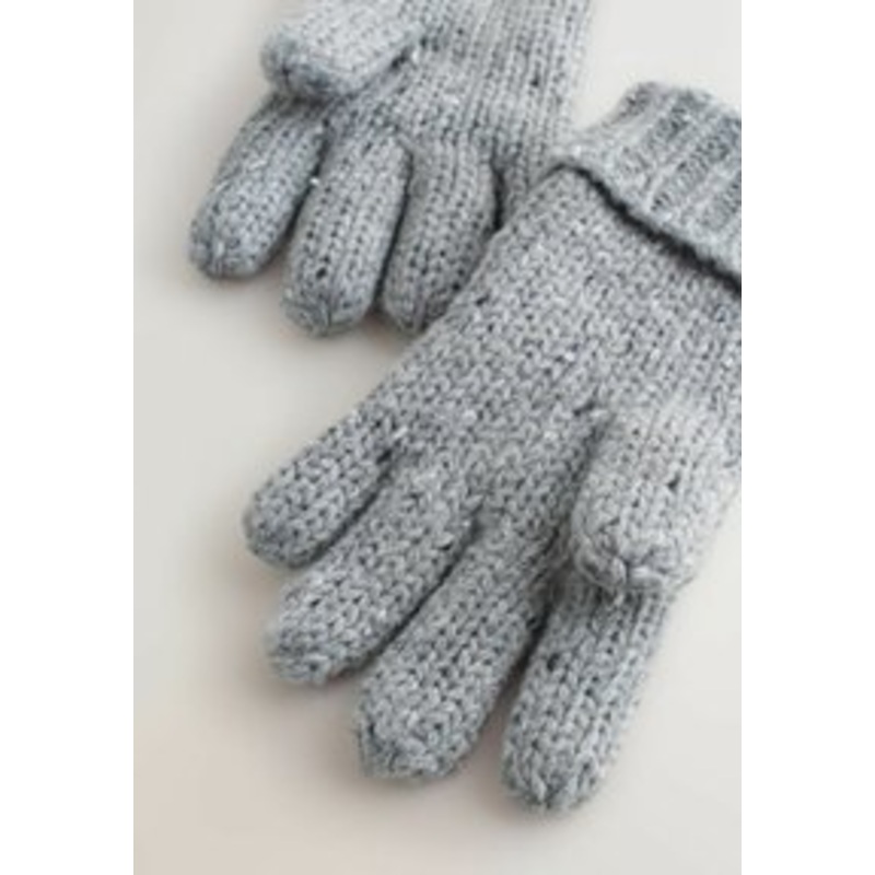 Next SET REGULAR FIT – Schal – grey cable knit/grau