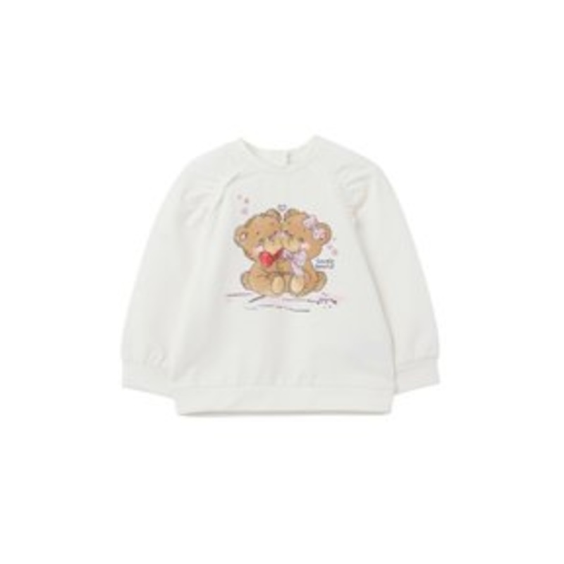 OVS REGULAR FIT WITH TEDDY BEARS – Sweatshirt – ice white/wei