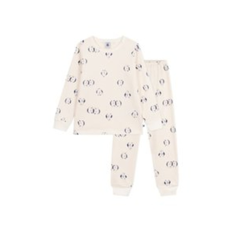 Petit Bateau MOLLETON WARM PENGUINS – Pyjama – milk/soir/mehrfarbig
