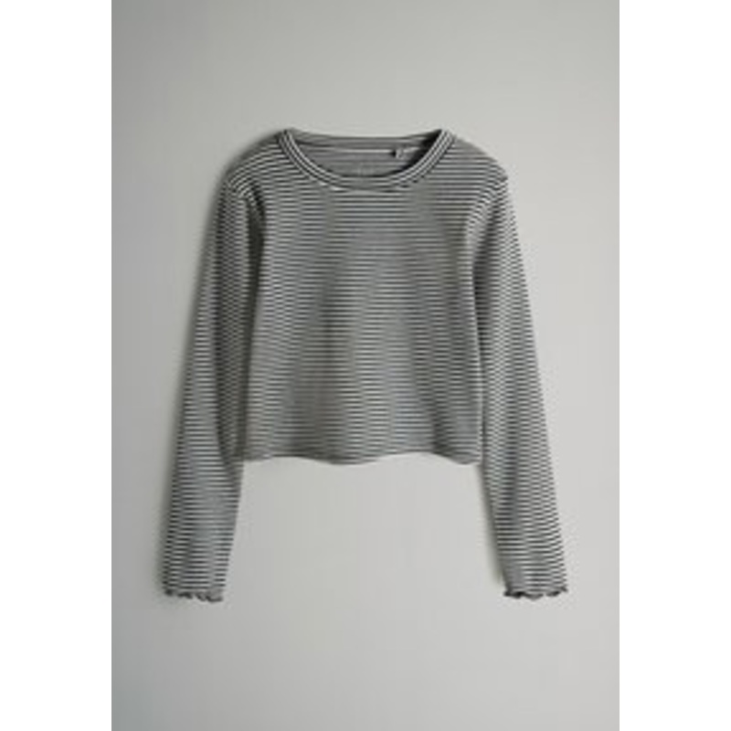 THE SET REGULAR FIT 7 PACK CROPPED – Langarmshirt – black/brown/grey/marl/cream/schwarz